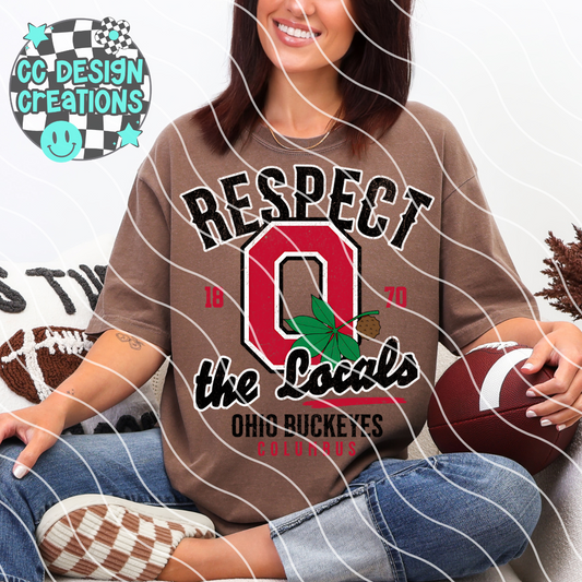 Respect The Locals Ohio PNG Digital Download