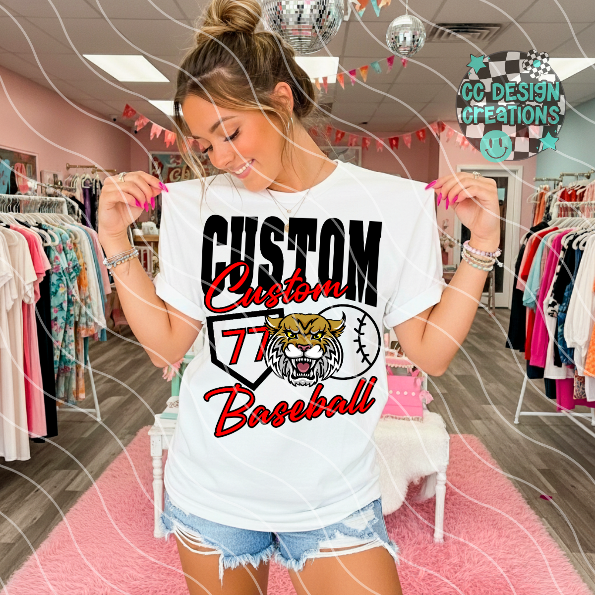 CUSTOM Baseball Mascot PNG Digital Download