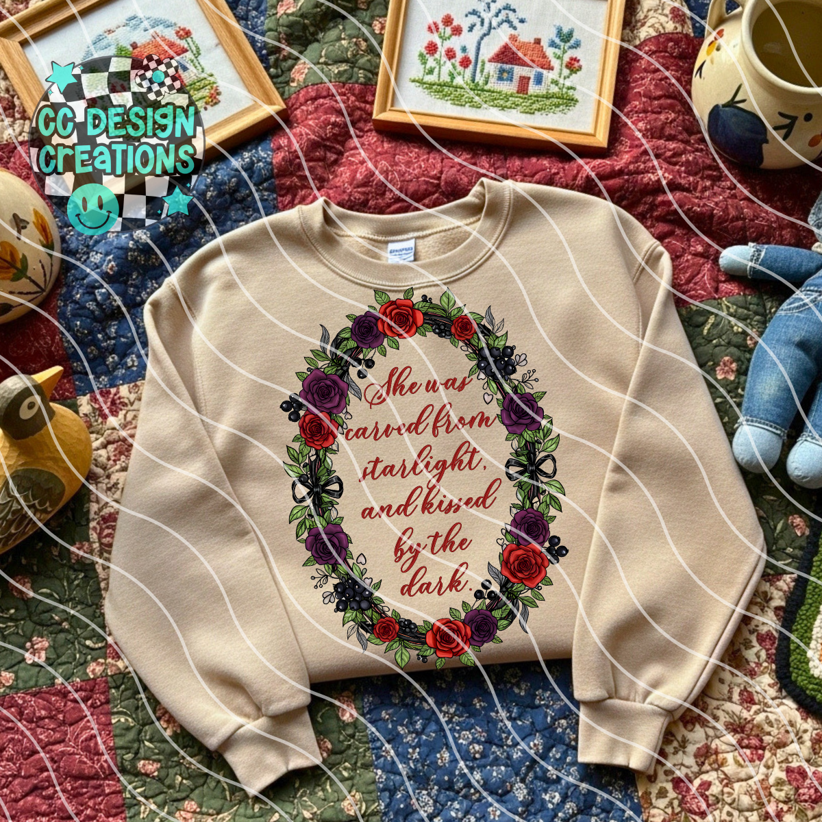 Kissed By The Dark PNG Digital Download