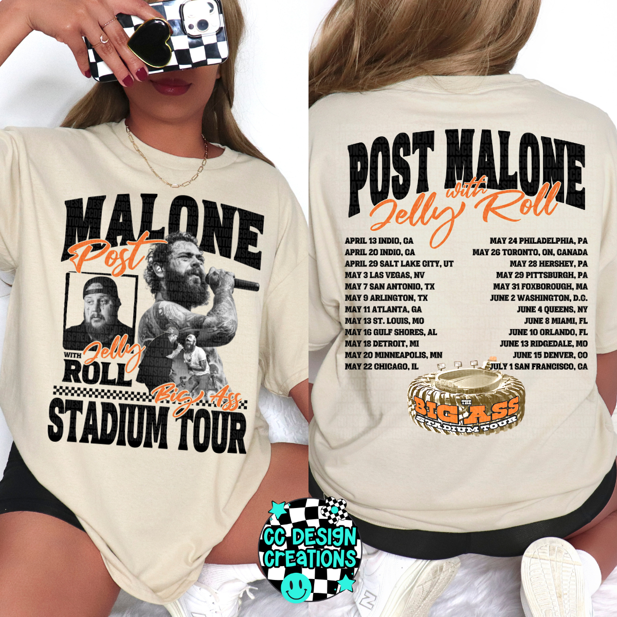 Big Ass Stadium Tour Posty Jelly PNG Digital Download