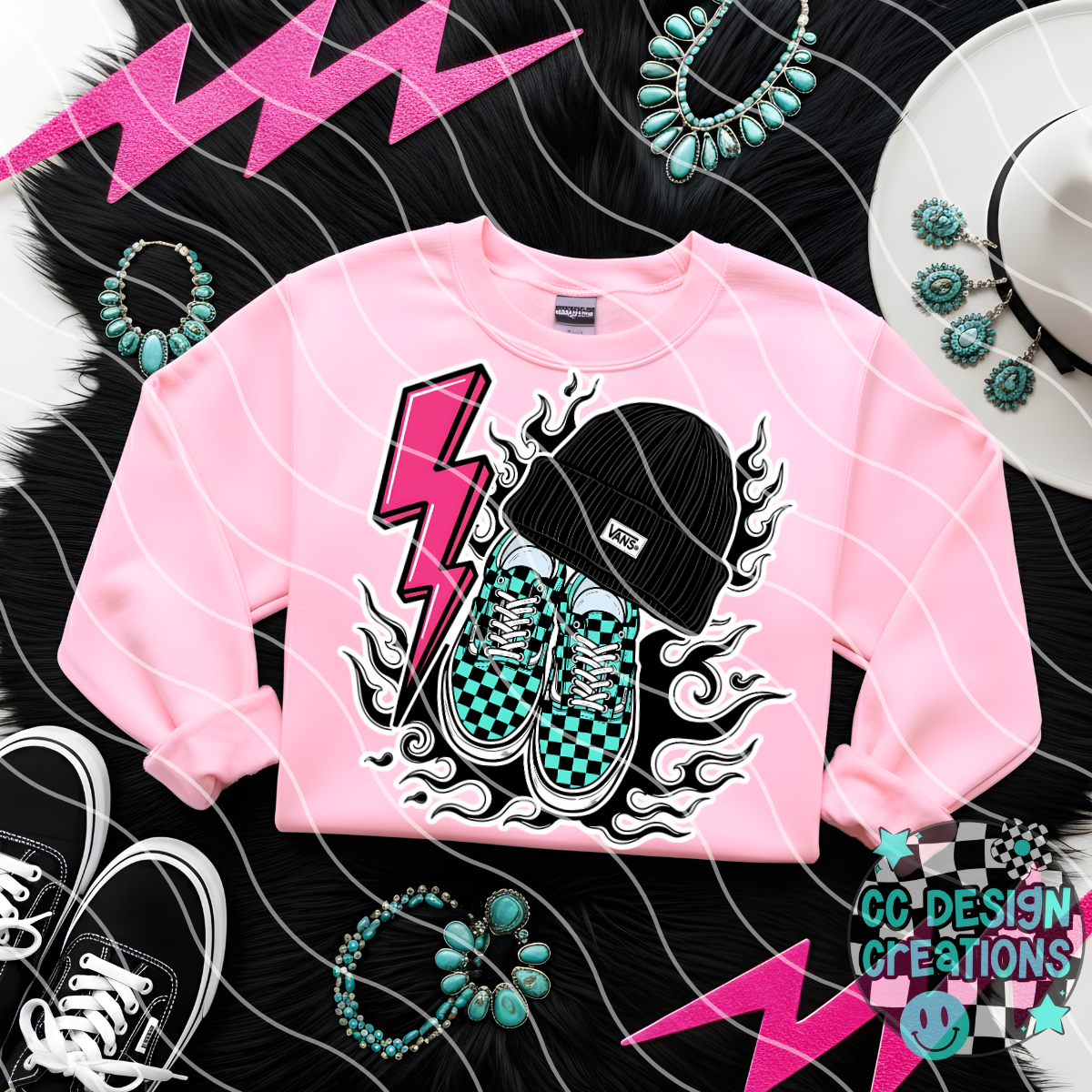 Skater Babe PNG Digital Download