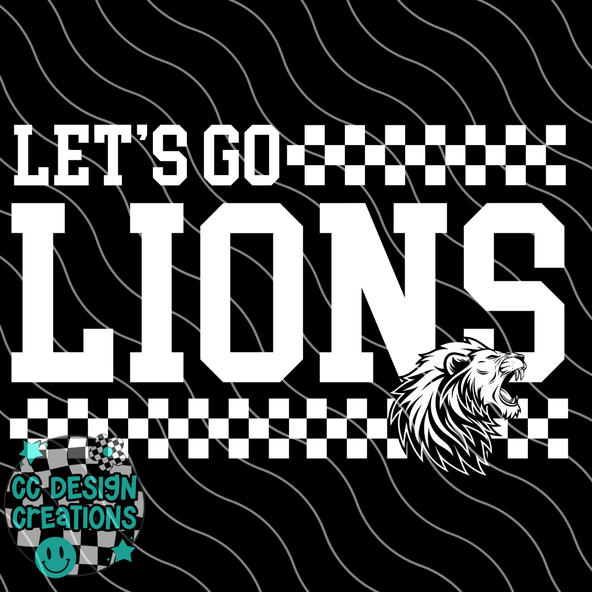 Lets Go Lions PNG Digital Download