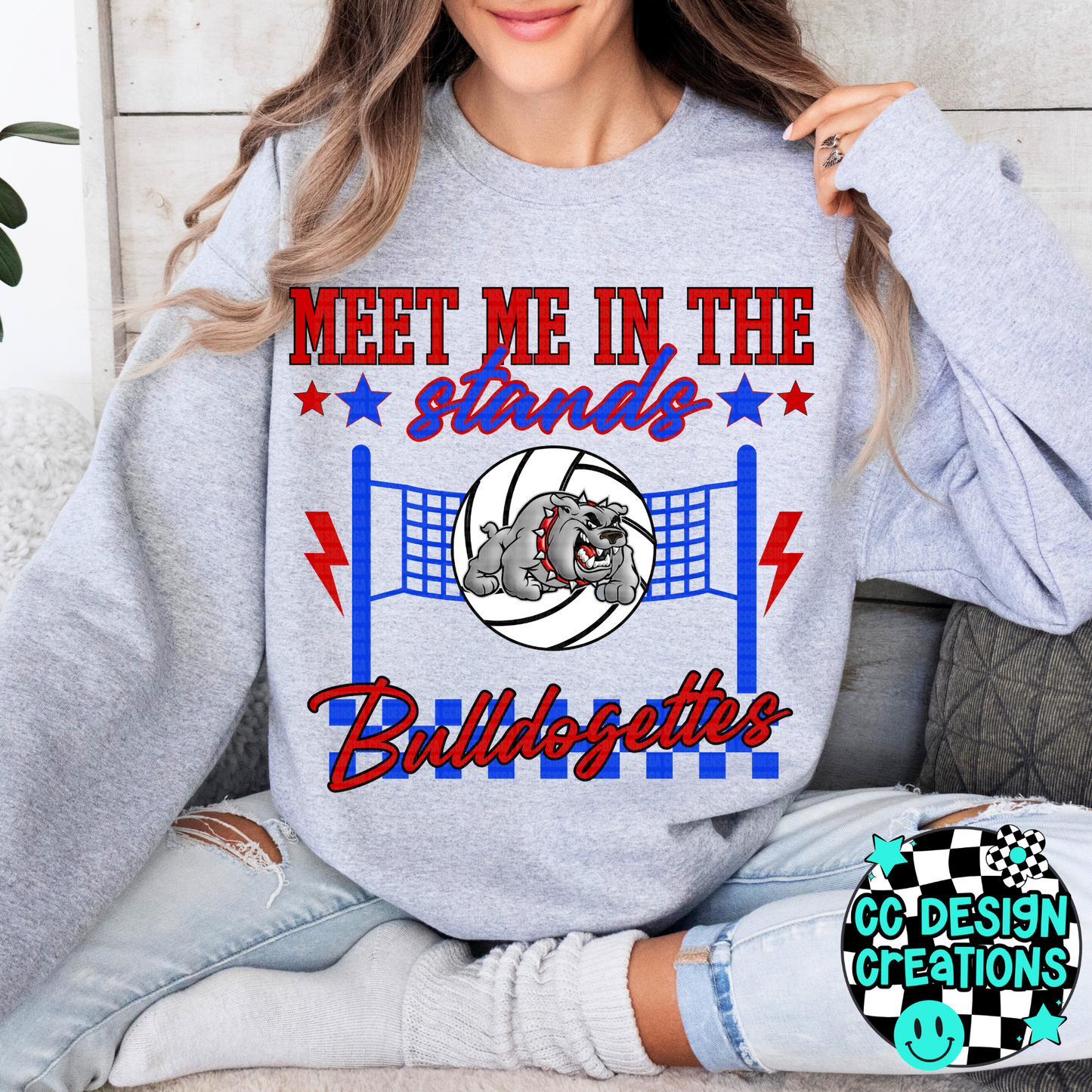 CUSTOM Meet Me In The Stands Volleyball School Spirit PNG Digital Download