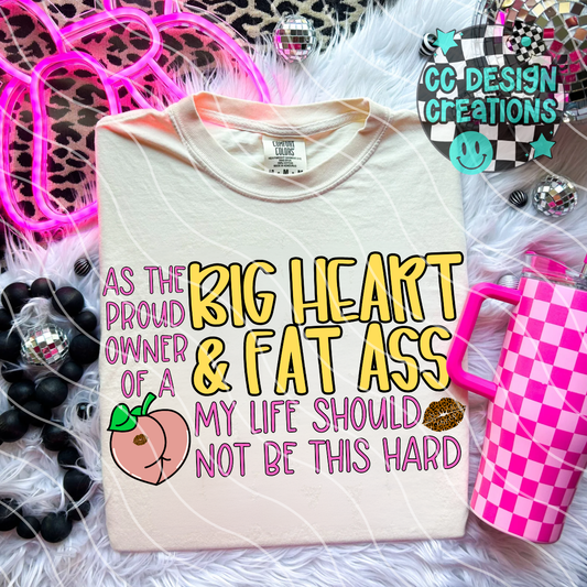 BIG HEART FAT ASS PNG DIGITAL DOWNLOAD