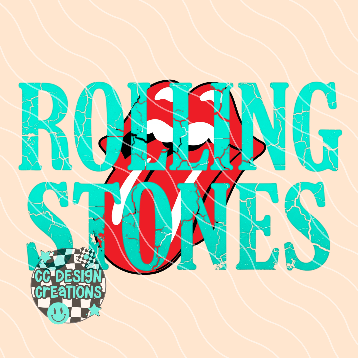 Roll ing Ston es PNG Digital Download