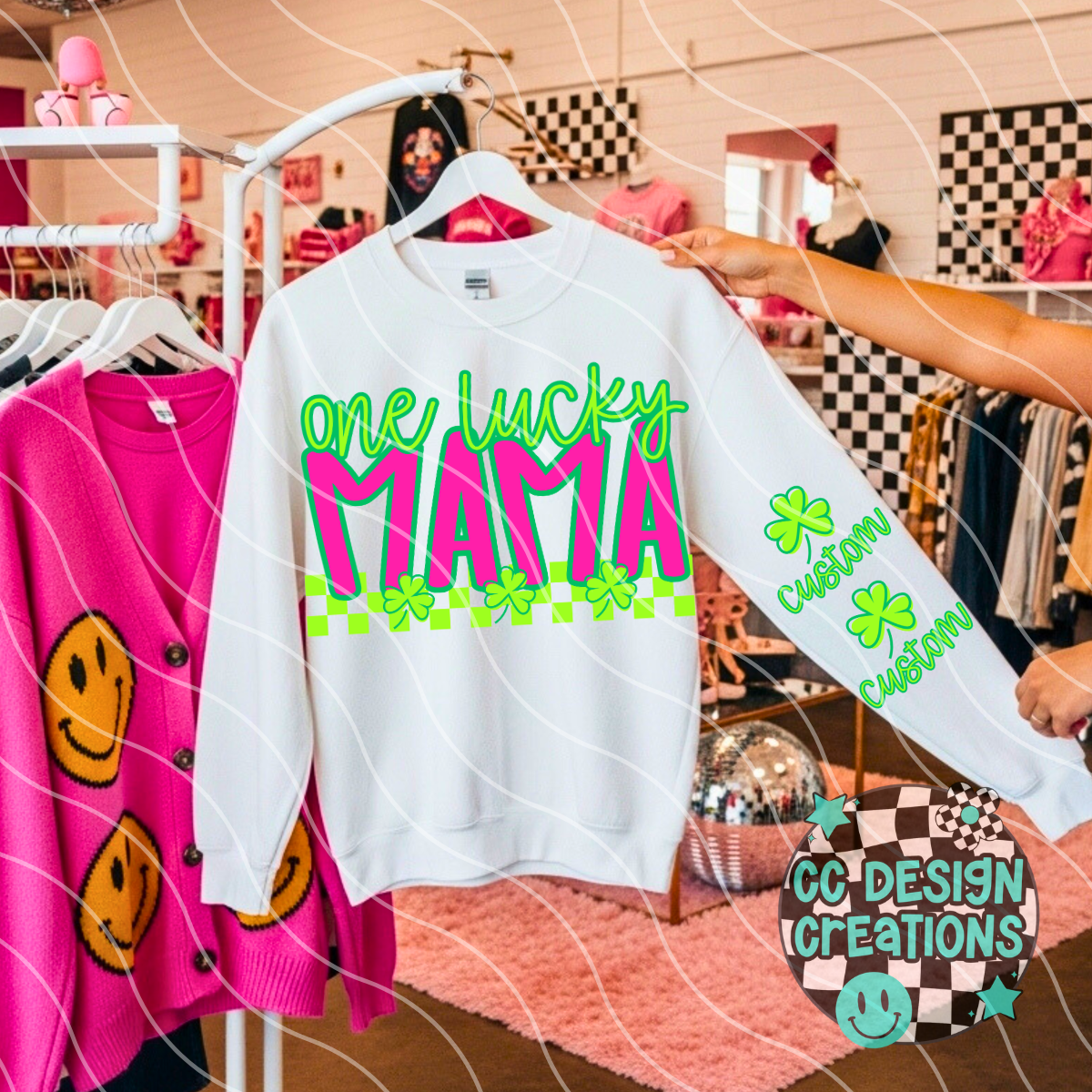 Custom One Lucky Mama TEMPLATE