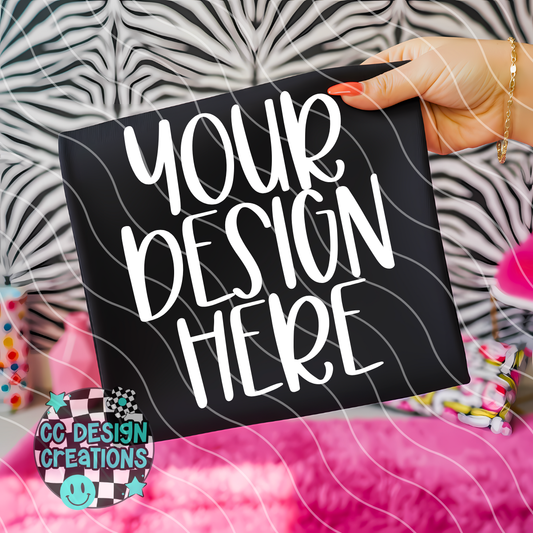 Black Tee Zebra MOCK