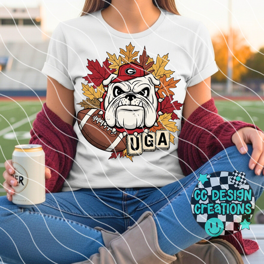 Georgia Fall Football PNG Digital Download
