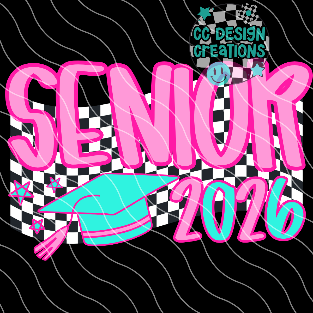 Senior 2026 Pink PNG Digital Download