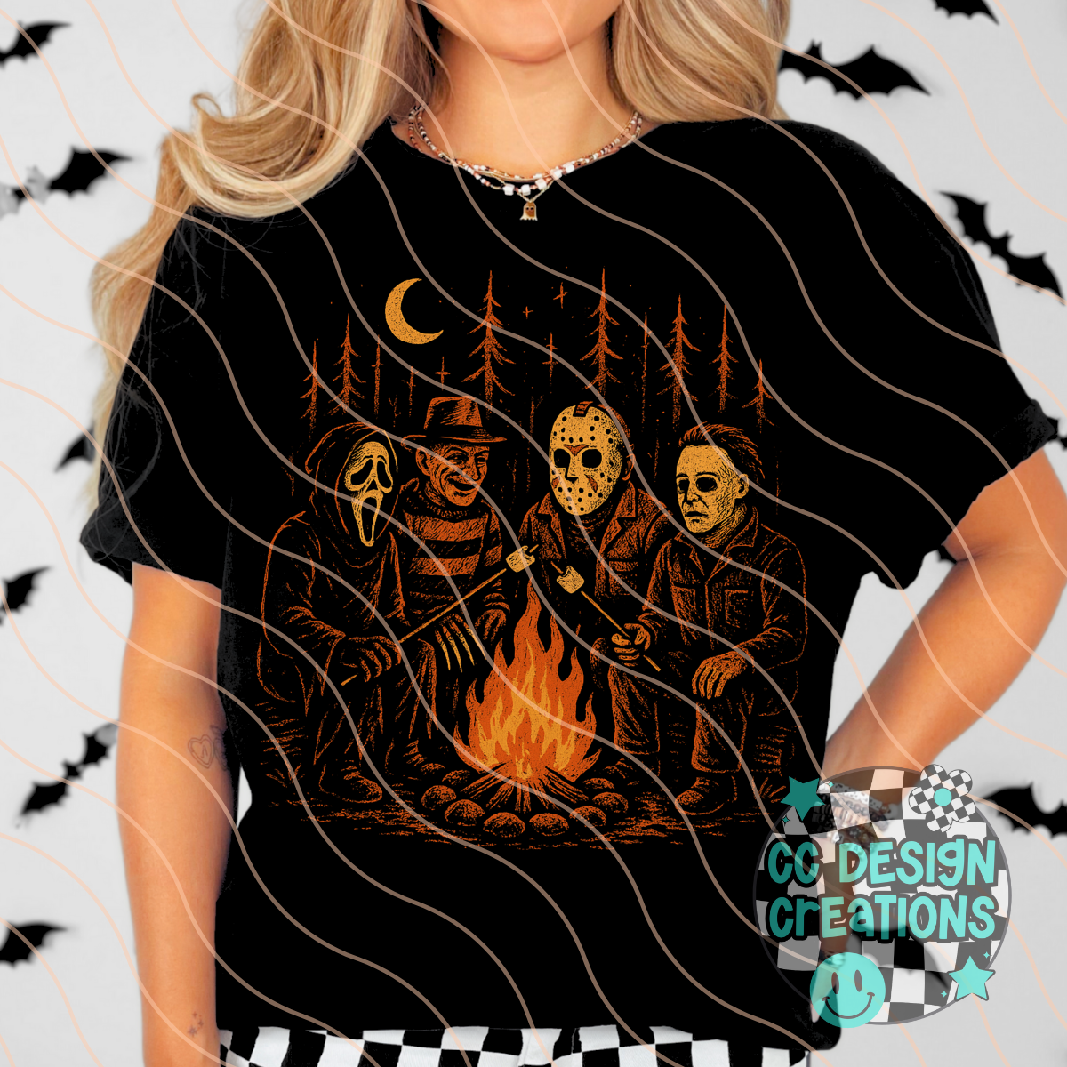 Camp Horror PNG Digital Download (FOR BLACK TEES ONLY)
