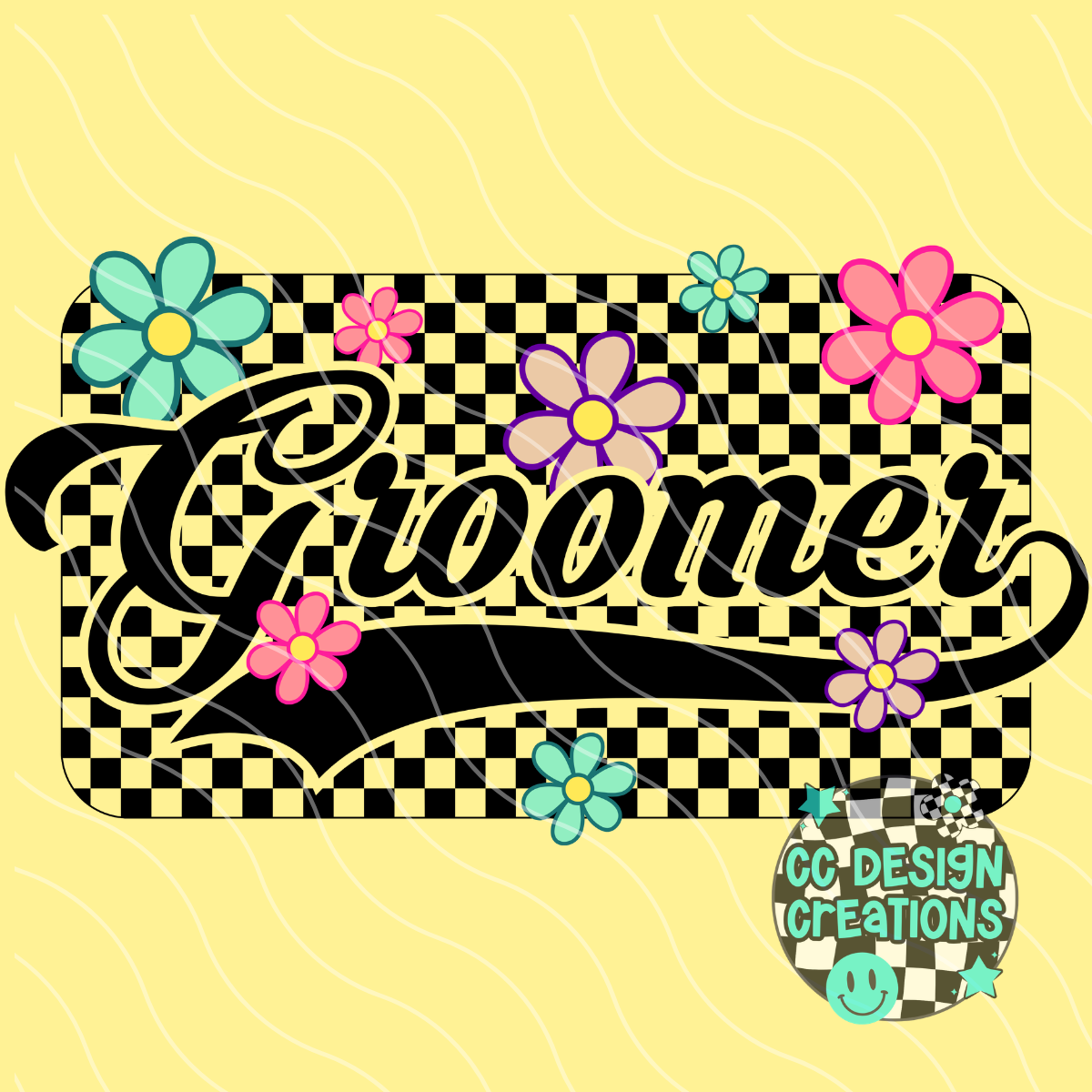 Groomer Retro Spring PNG Digital Download