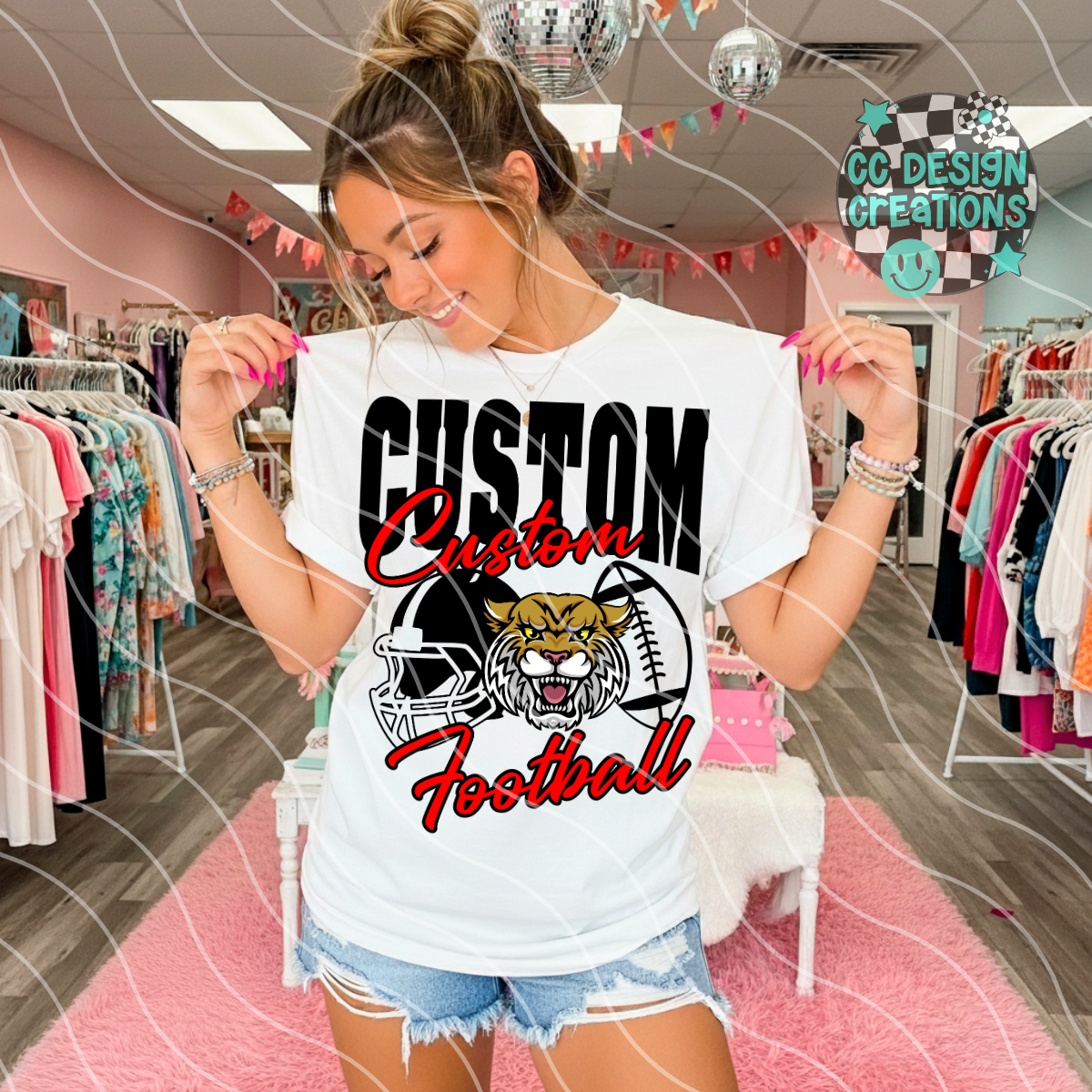 CUSTOM Football Mascot PNG Digital Download