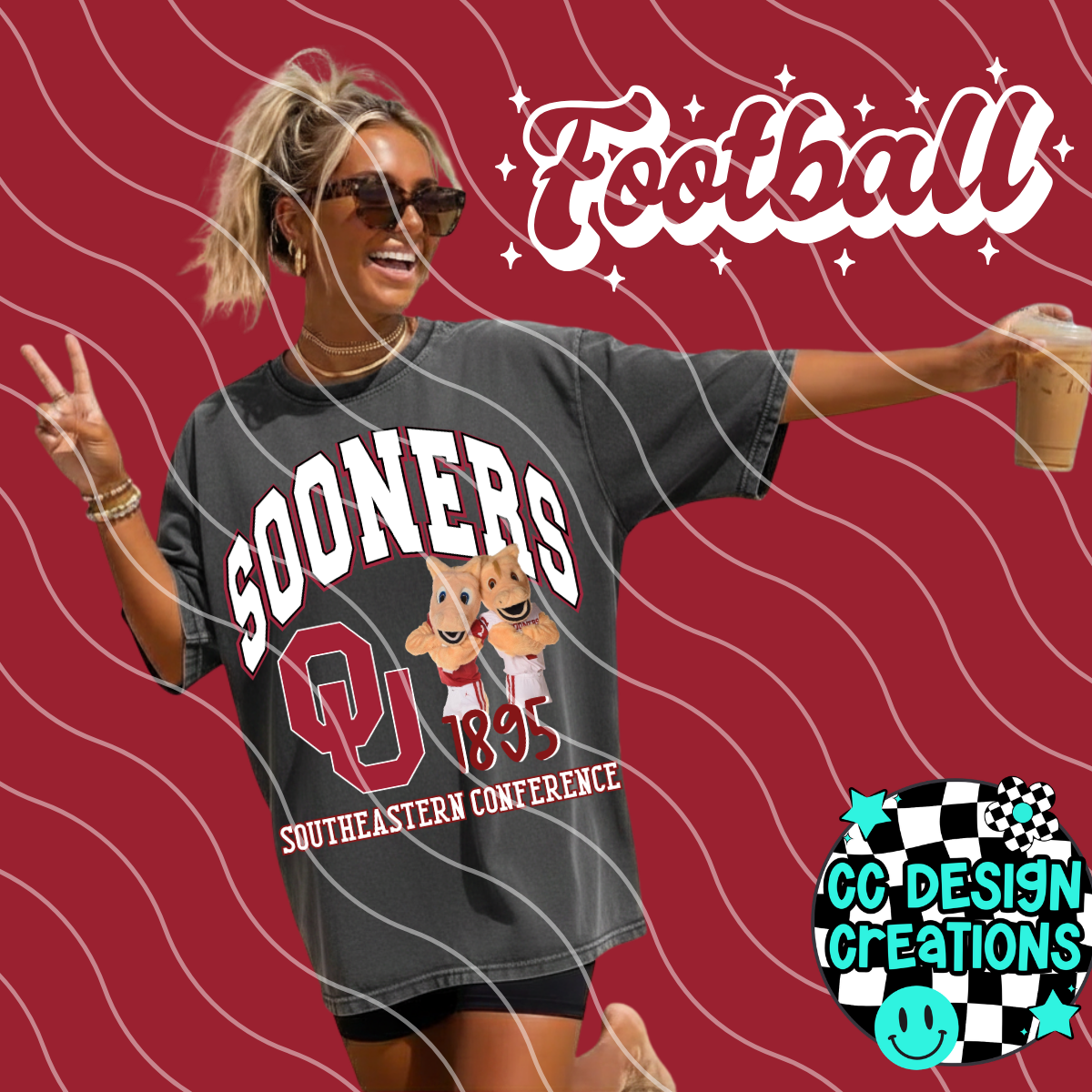 SOONERS COLL EGE FOOTBALL PNG DIGITAL DOWNLOAD