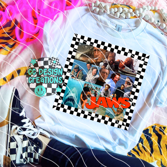 Jaws Summer Movie Collage PNG Digital Download