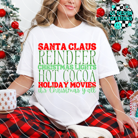 It's Christmas Yall PNG Digital Download