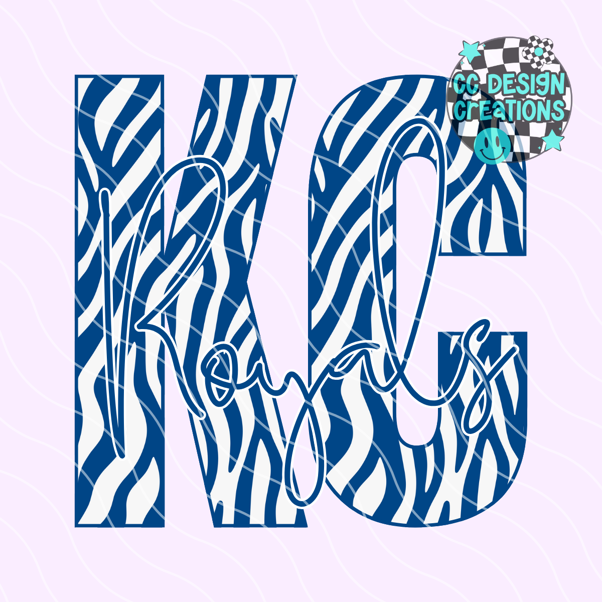 Royals Baseball Zebra PNG Digital Download