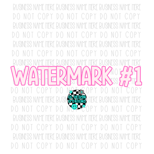 CUSTOM Transparent Watermarks Bundle PNG Digital Download (All 4 Included)