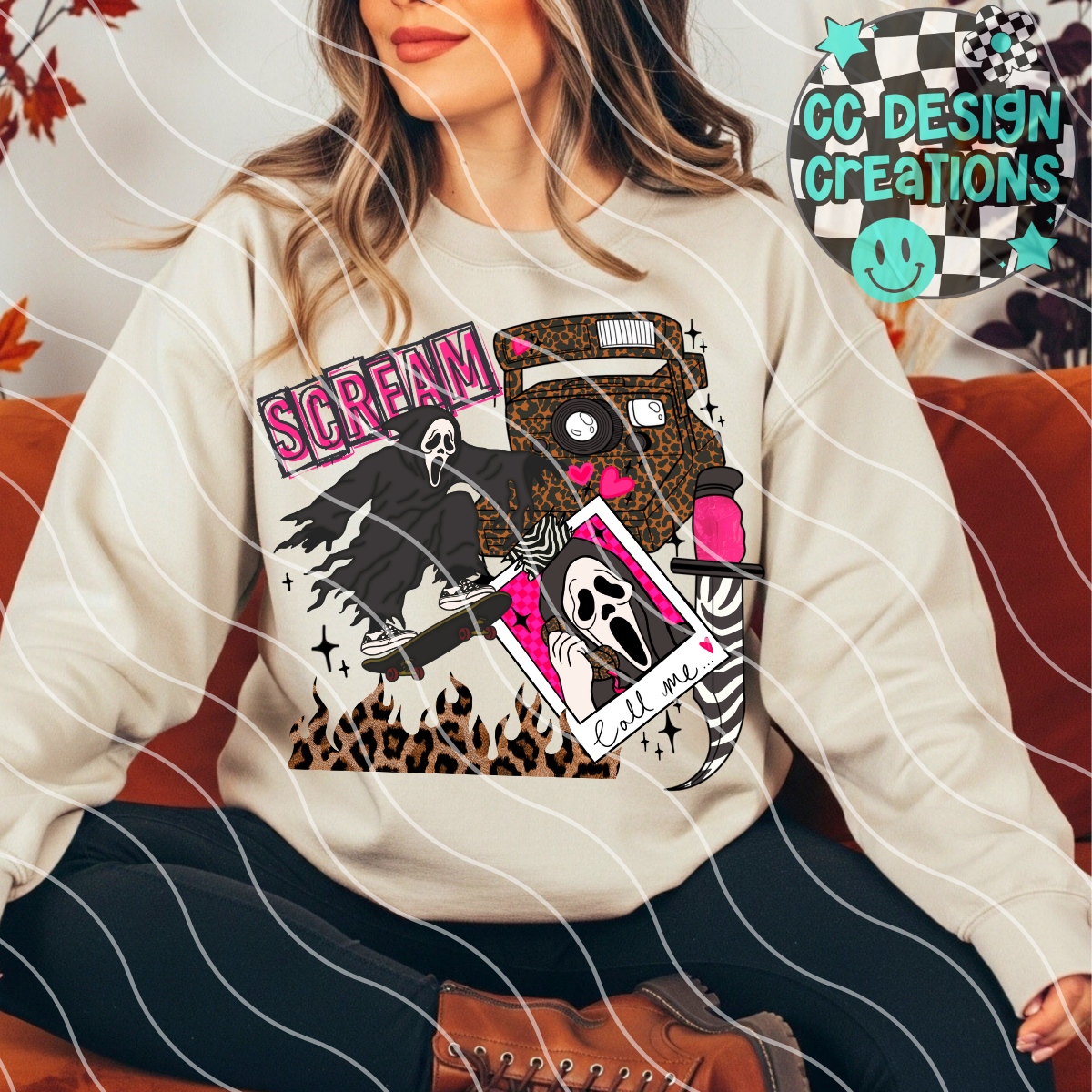 SCREAM CALL ME PNG DIGITAL DOWNLOAD