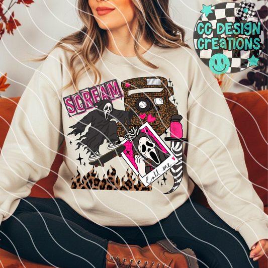 SCREAM CALL ME PNG DIGITAL DOWNLOAD