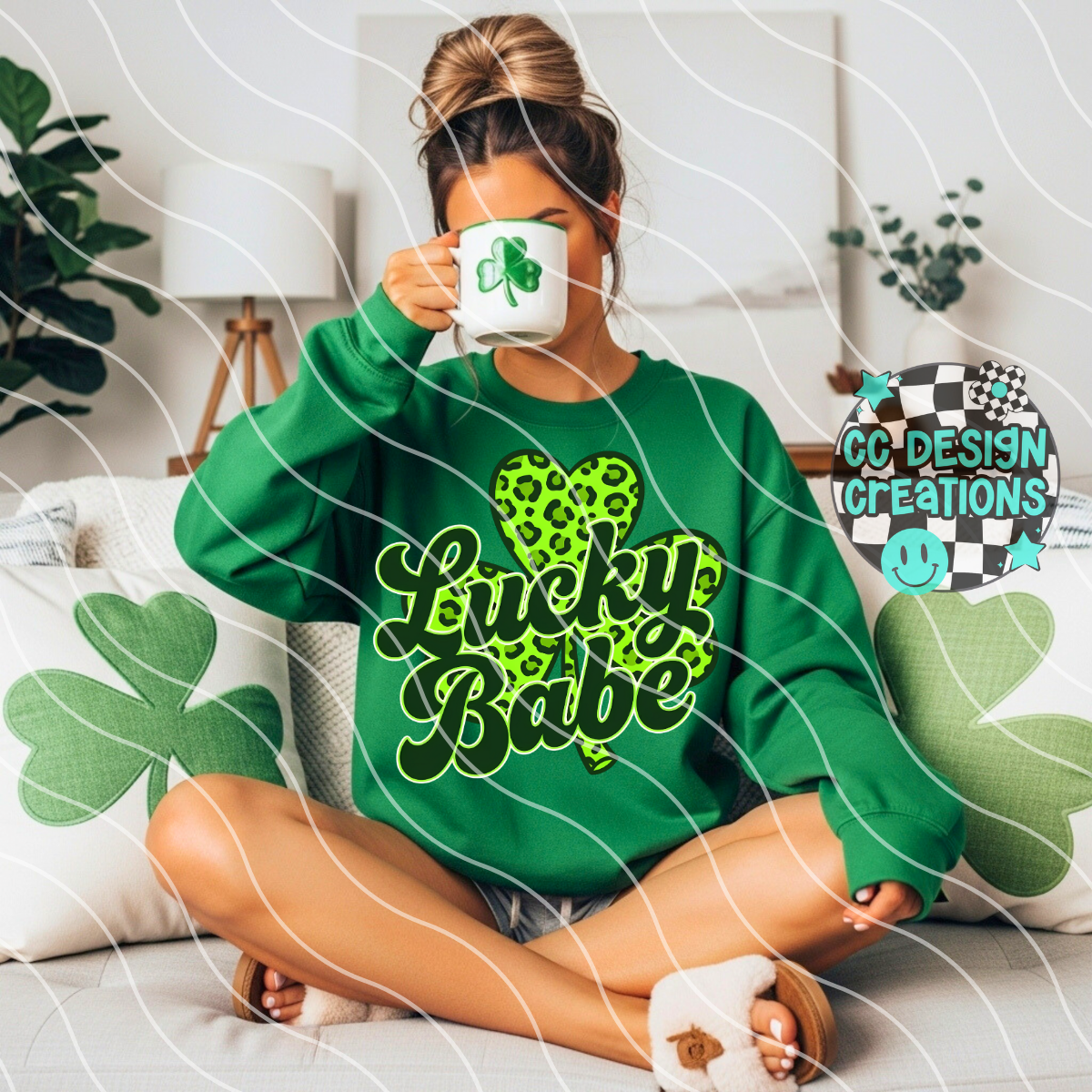 Lucky Babe PNG Digital Download