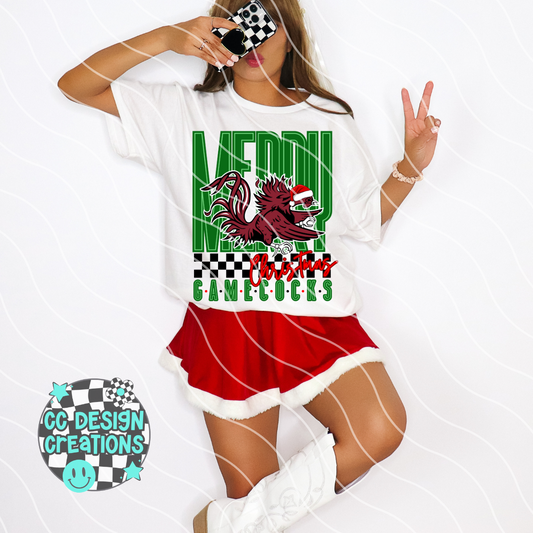 Christmas Gamecocks PNG Digital Download