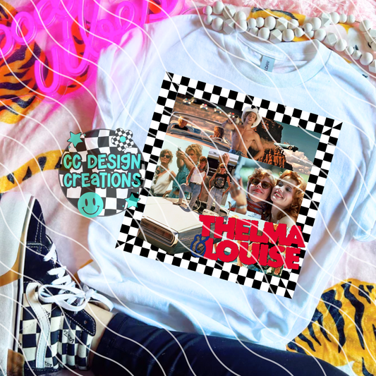 Thelma & Lou ise Summer Movie Collage PNG Digital Download