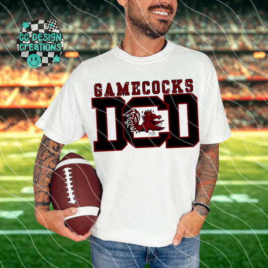 Gamecocks Dad Football PNG Digital Download