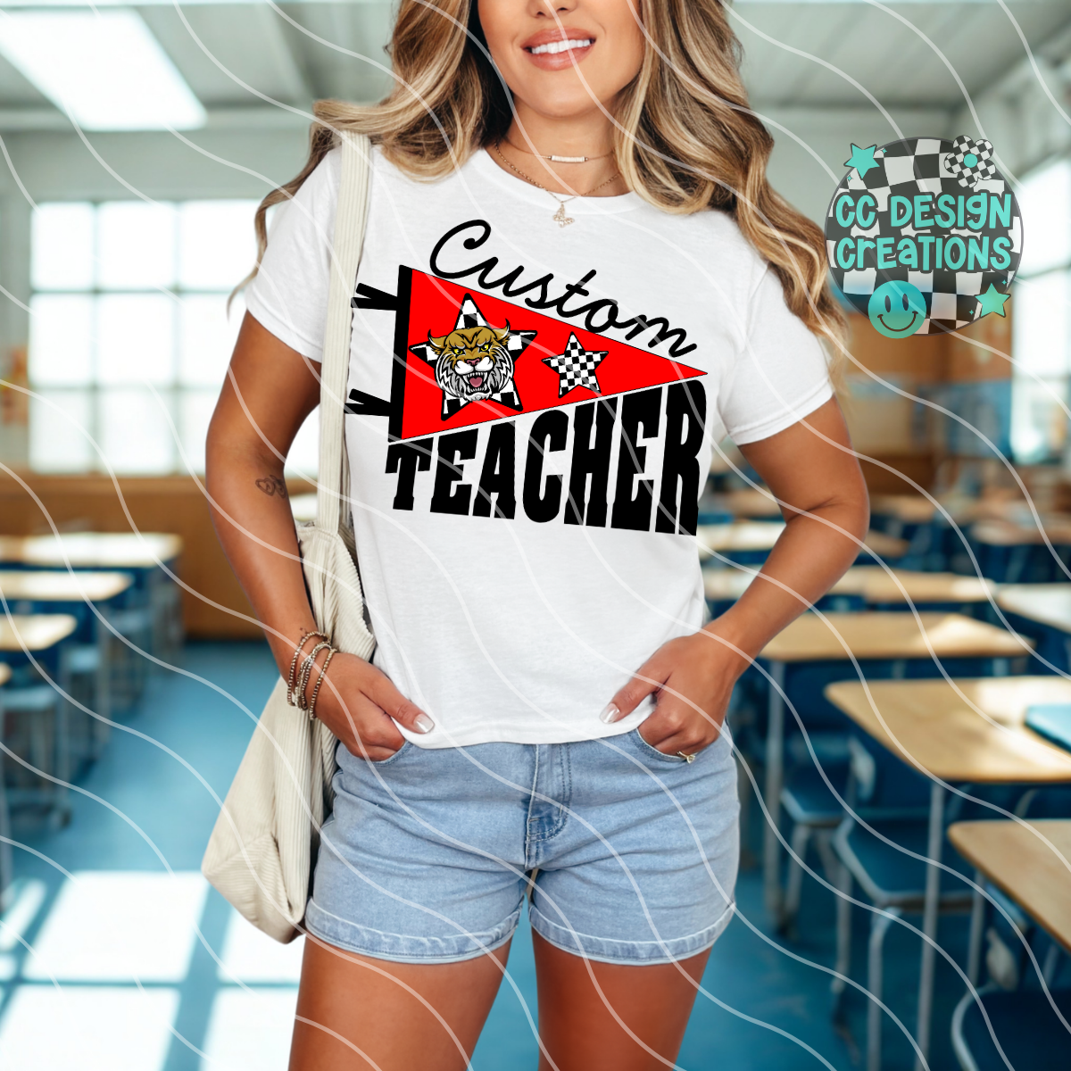 CUSTOM Teacher School Spirit PNG Digital Download