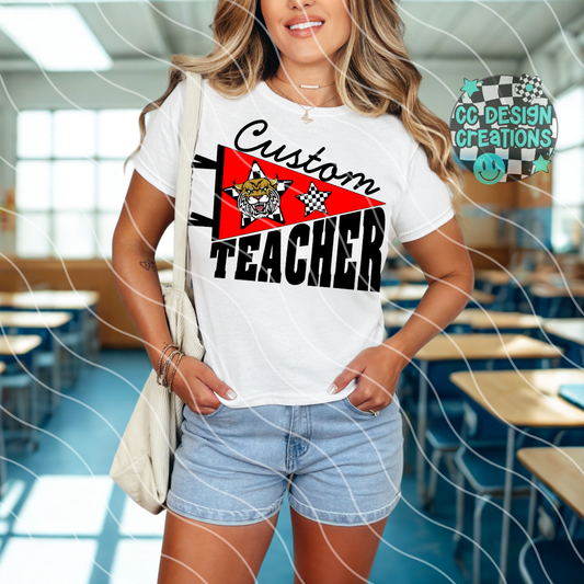 CUSTOM Teacher School Spirit PNG Digital Download
