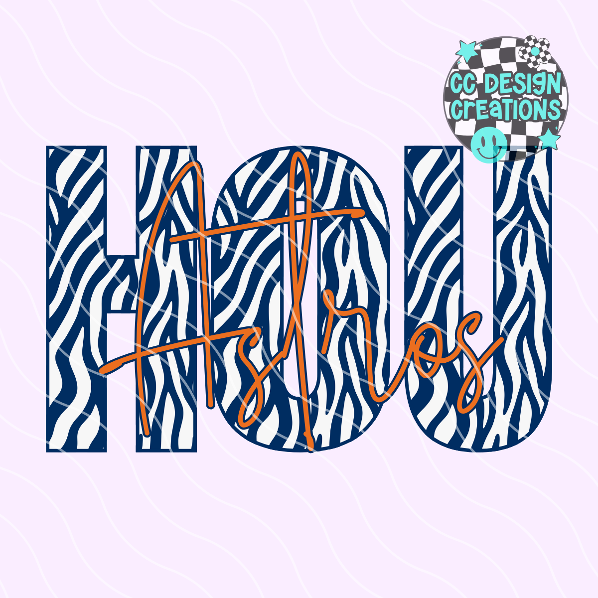 Astros Baseball Zebra PNG Digital Download