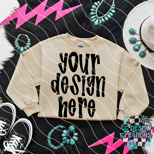 Sand Western Edgy Mock