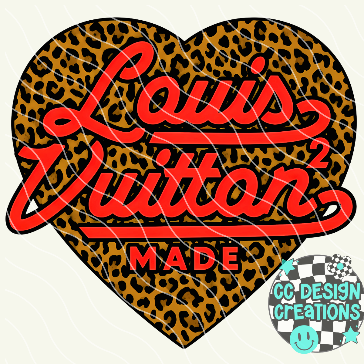 Red Leopard Louis PNG Digital Download