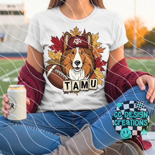 Texas A & M Fall Football PNG Digital Download