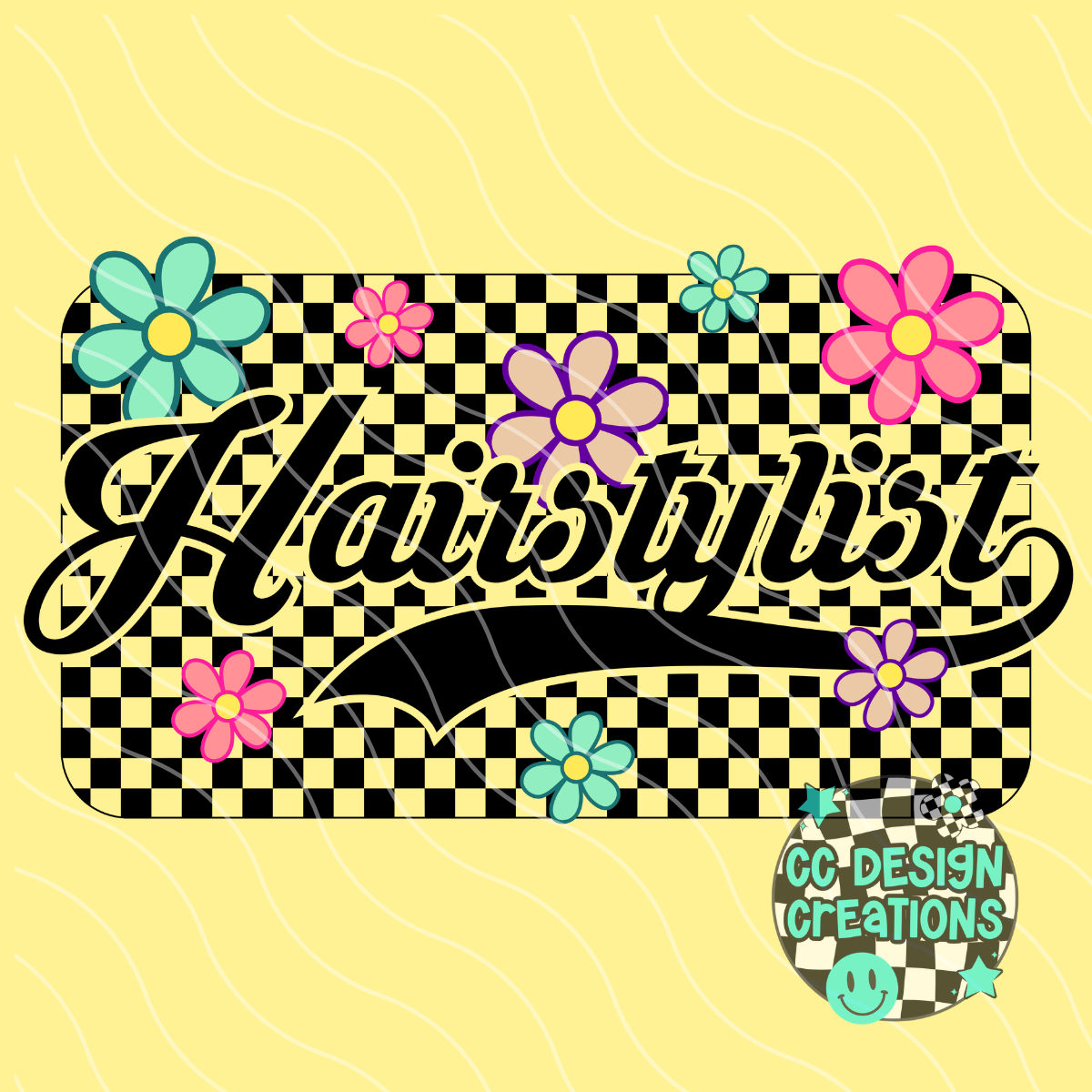 Hairstylist Retro Spring PNG Digital Download
