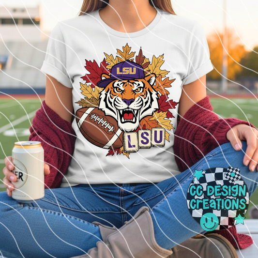 Louisiana Fall Football PNG Digital Download