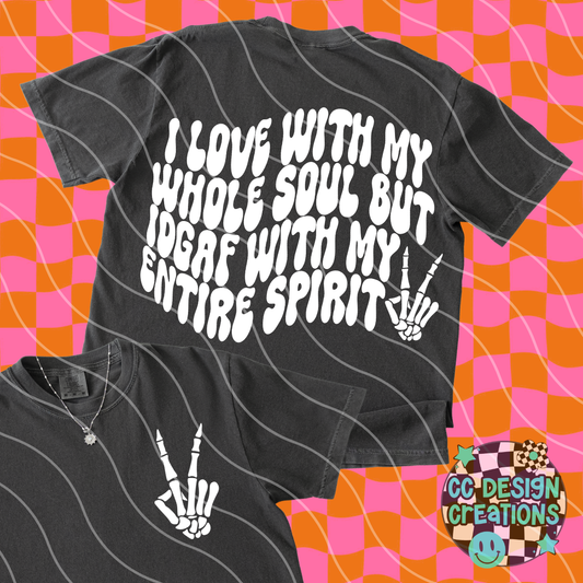 IDGAF PNG Digital Download