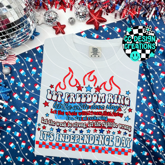 Let Freedom Ring 4th of July PNG Digital Download