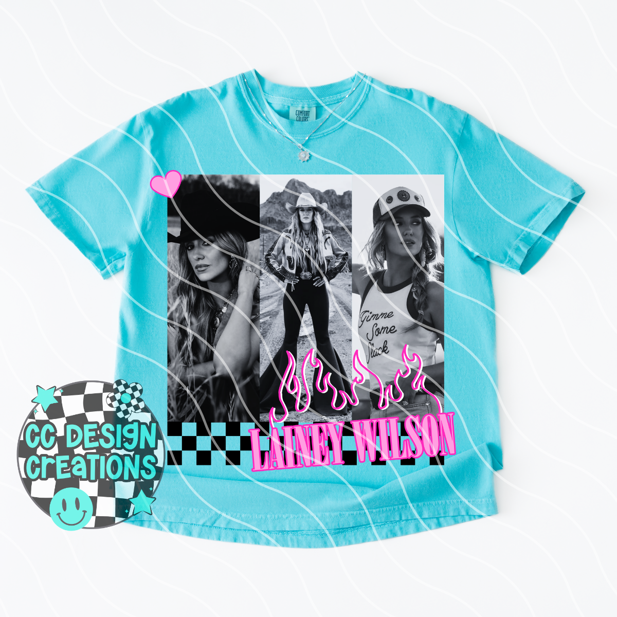 Lainey Neon Summer Music PNG Digital Download