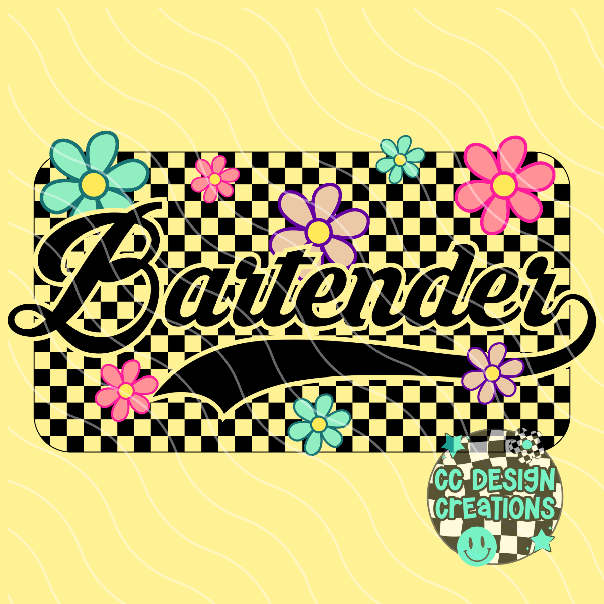 Bartender Retro Spring PNG Digital Download