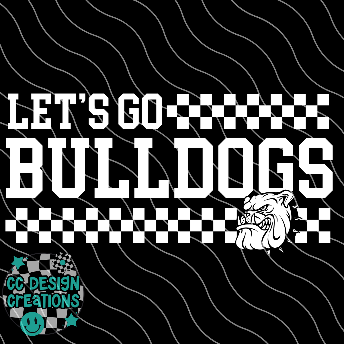 Lets Go Bulldogs PNG Digital Download