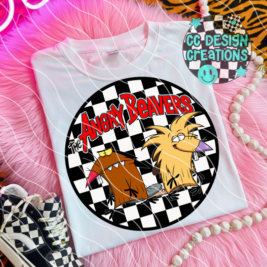 Angry Beavers Retro Cartoon PNG Digital Download