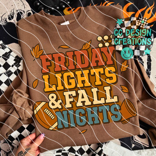 Friday Lights & Fall Nights PNG Digital Download