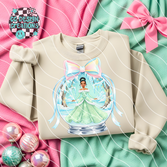 Winter Princess Snowglobe PNG Digital Download 8