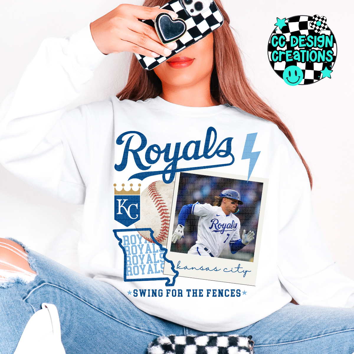 Royals Baseball Collage PNG Digital Download