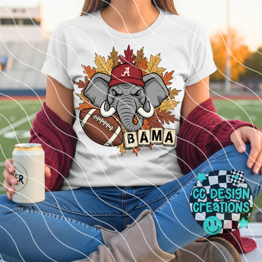 Alabama Fall Football PNG Digital Download