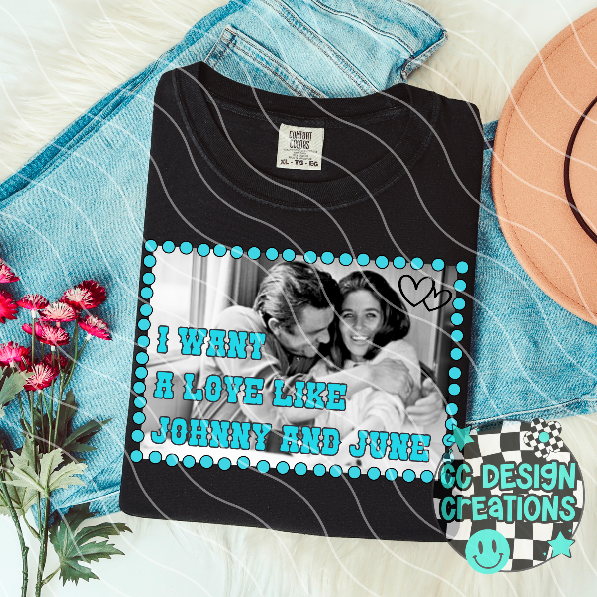 Johnny and June PNG Digital Download