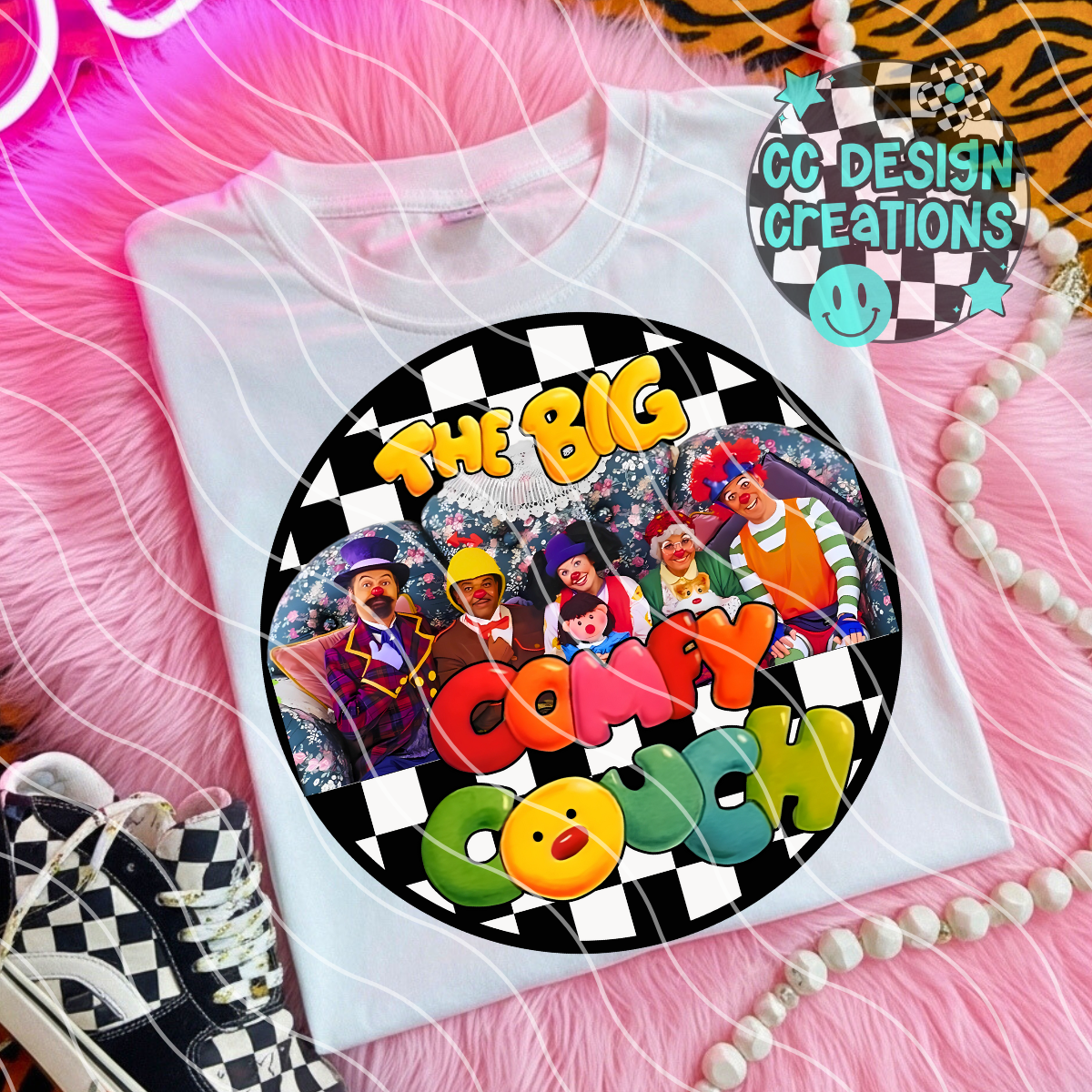 Big Comfy Couch Retro Cartoon PNG Digital Download