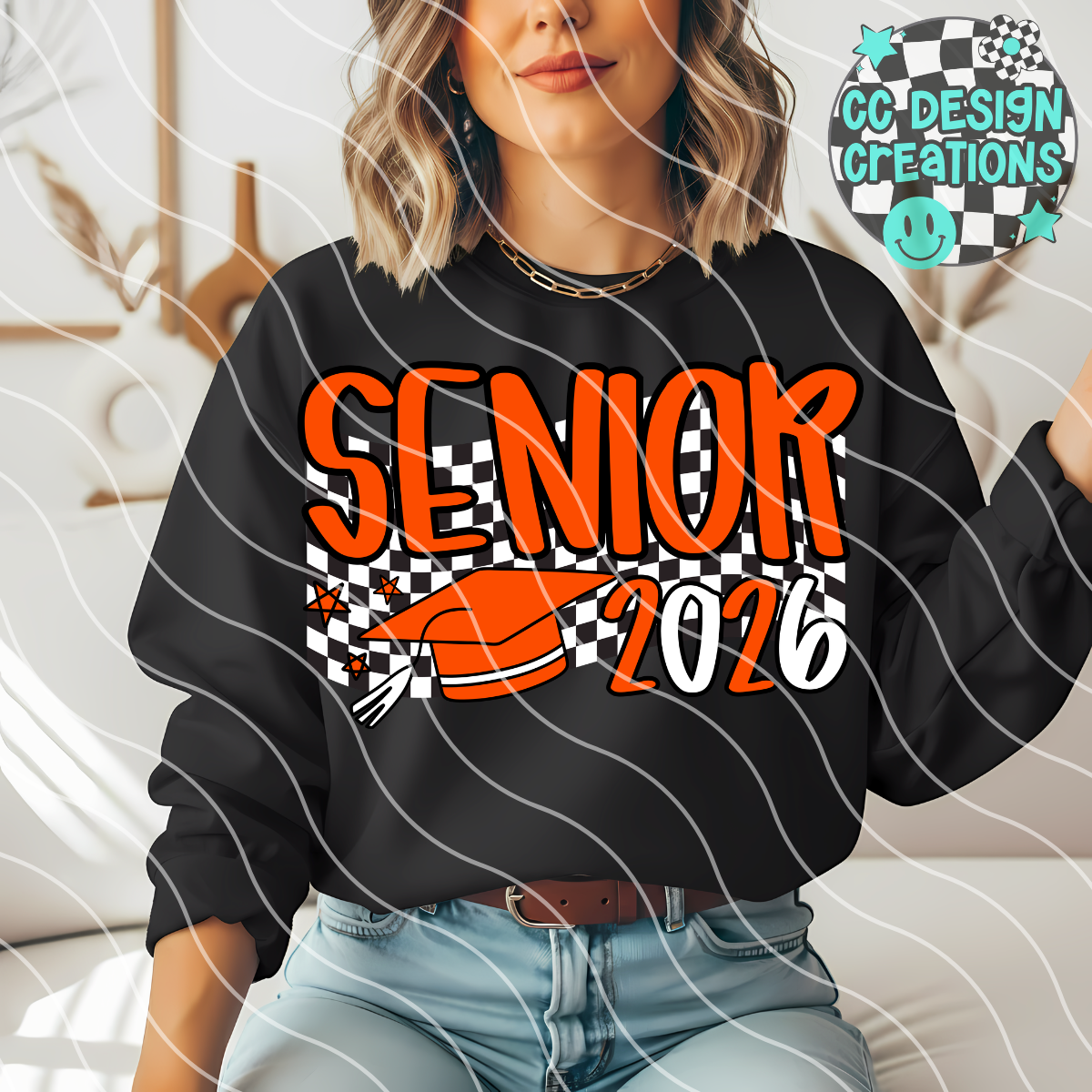 Senior 2026 Orange PNG Digital Download