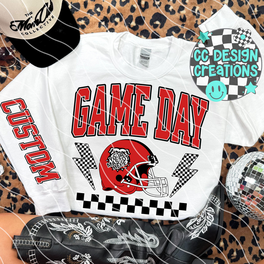 CUSTOM Game Day Retro Football PNG Digital Download