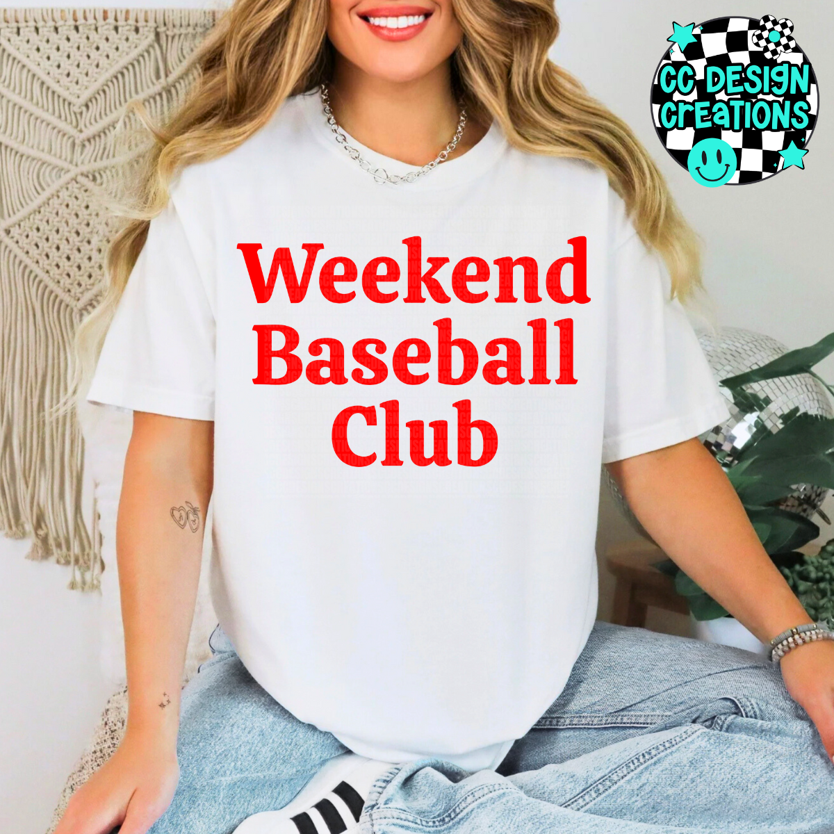 Weekend Baseball Club PNG Digital Download